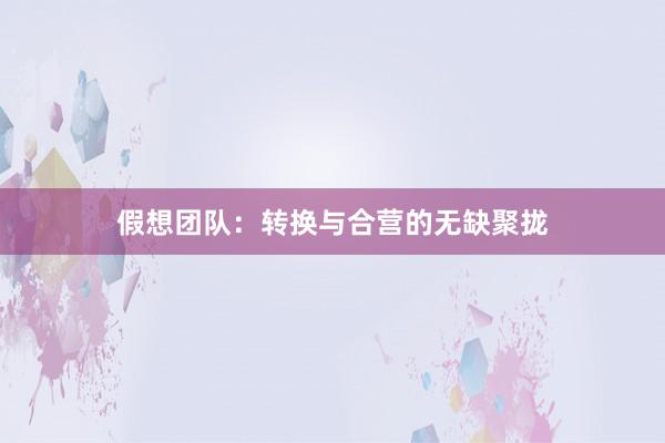 假想团队：转换与合营的无缺聚拢